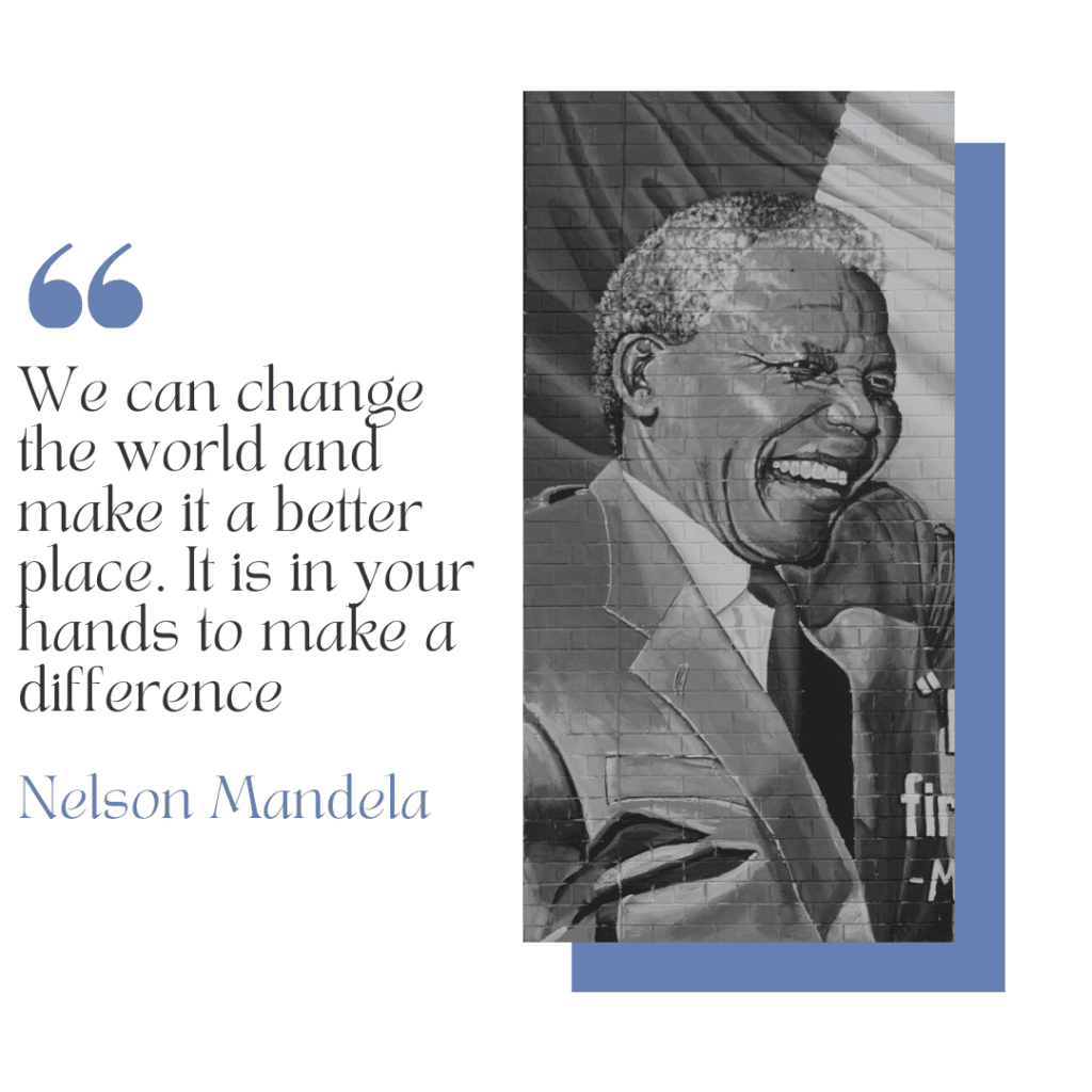 Nelson Mandela inspirational quote